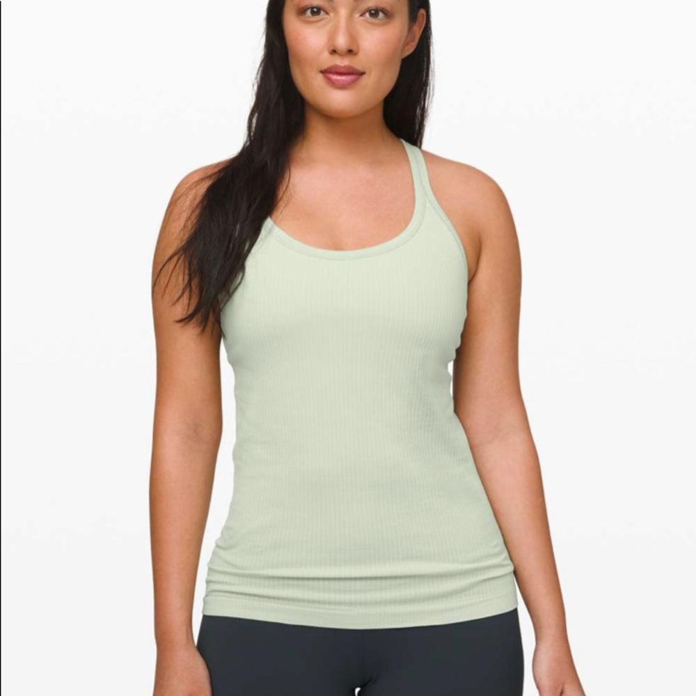 Lululemon Athletica Light Green Tank Top